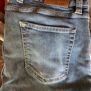 Tecovas Blue Denim Jeans with Contrast Stitching